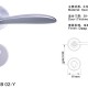 太空鋁分體鎖門鎖